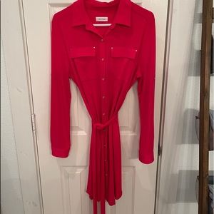 Calvin Klein Pink Dress Medium